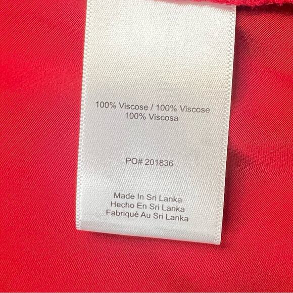 NWT ModCloth Womens Wrap Top Size S Red Blouse Classic Chic Boho - Picture 8 of 11